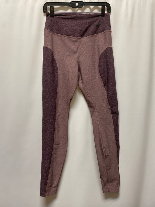 Athletic Leggings By Nike In Purple, Size: M