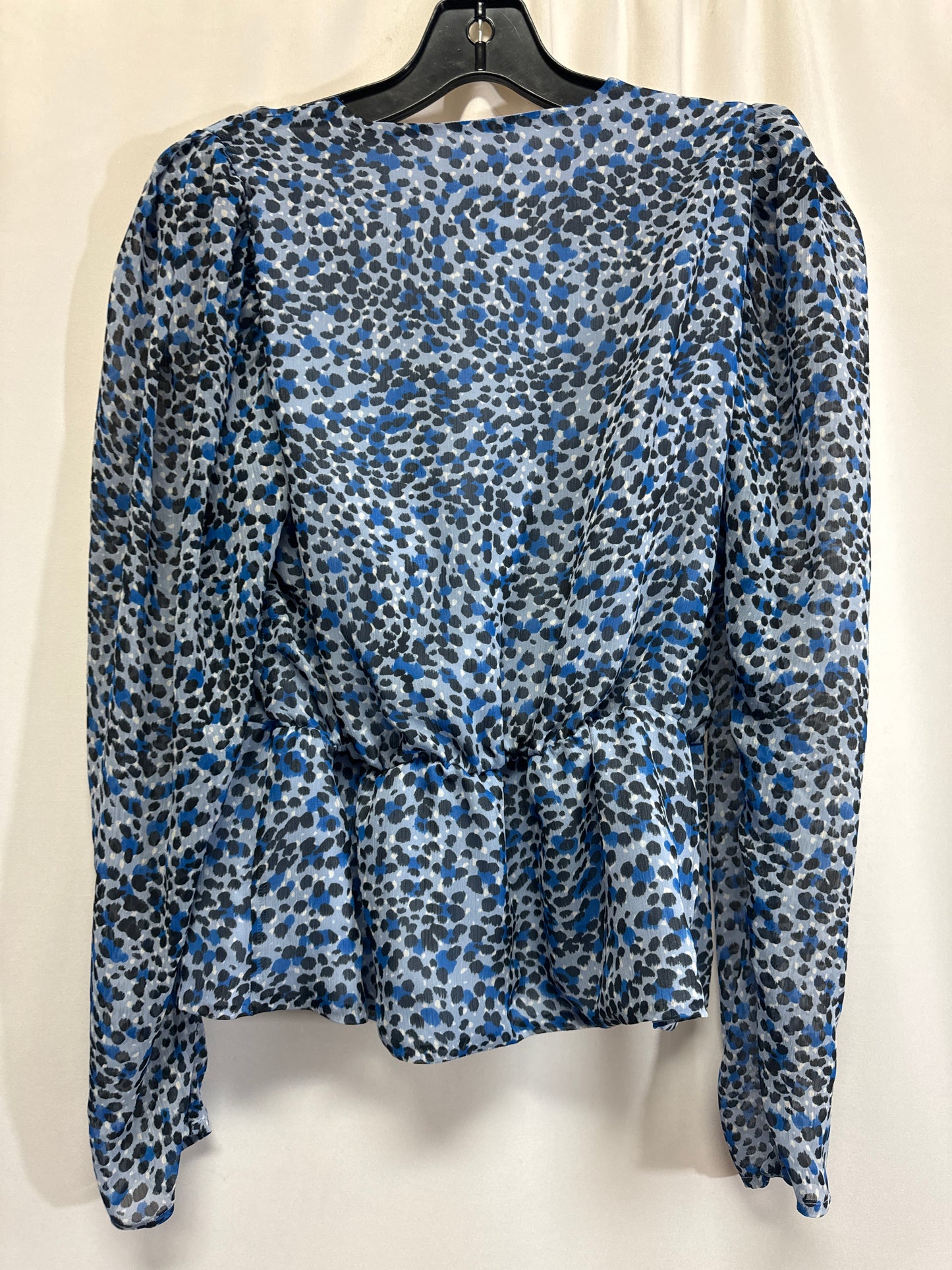 Top Long Sleeve By Express In Blue, Size: M