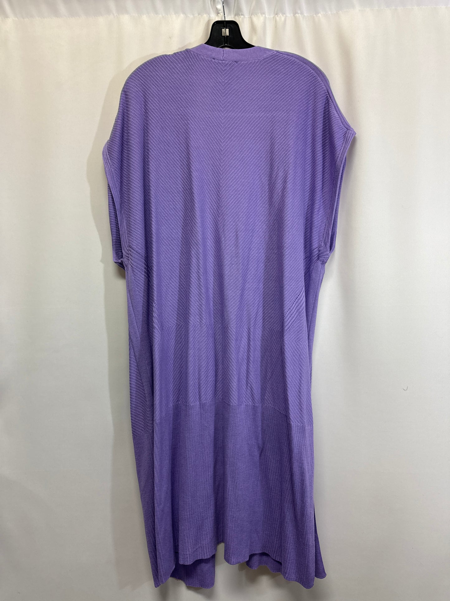 Cardigan By Clothes Mentor In Purple, Size: 1x