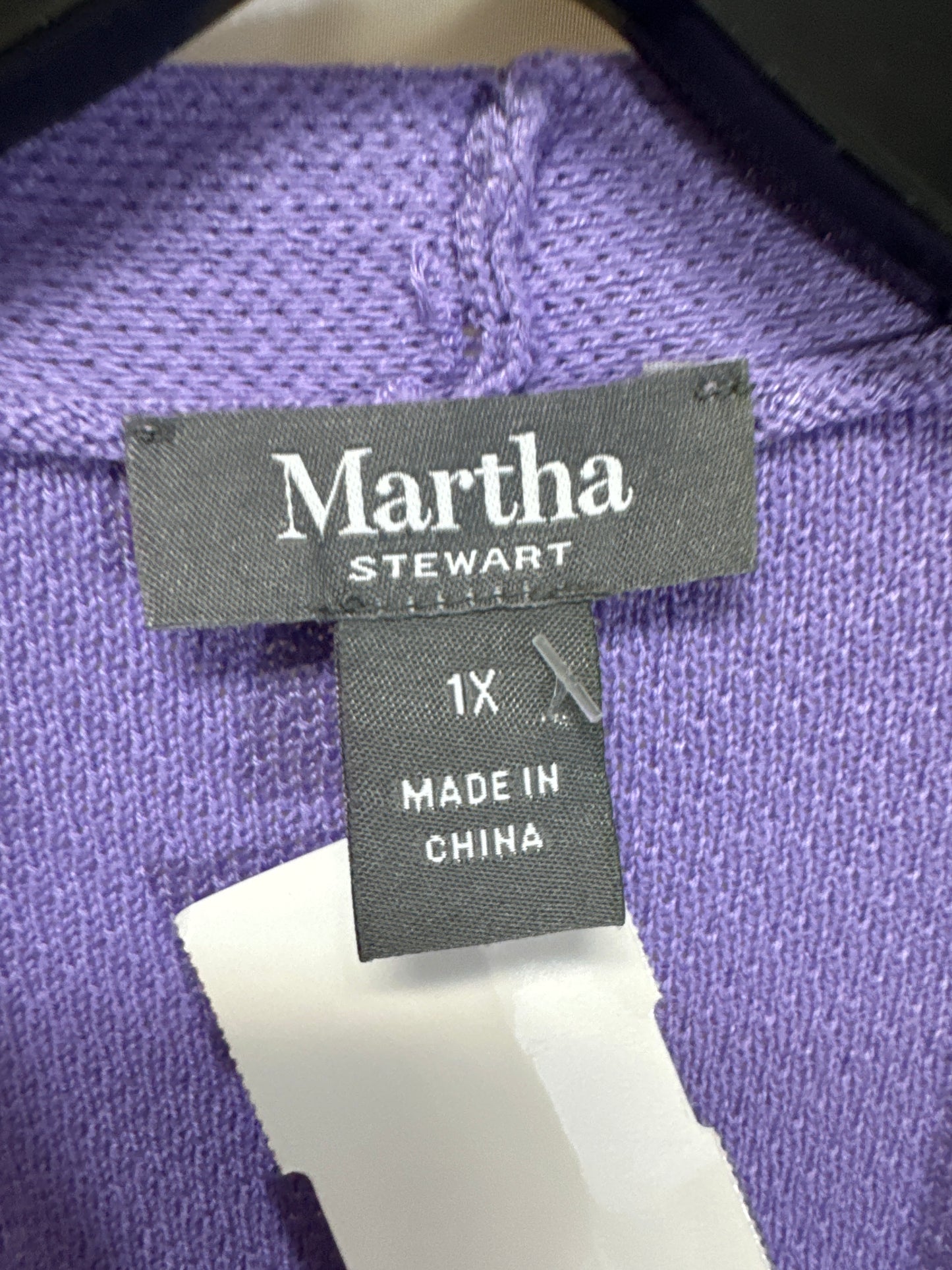 Cardigan By Clothes Mentor In Purple, Size: 1x