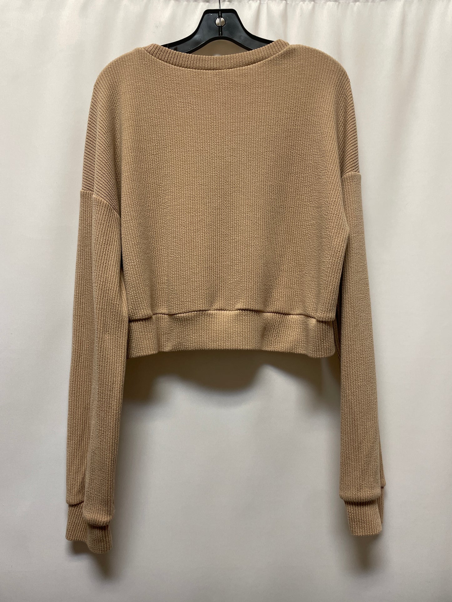 Top Long Sleeve By Pink Lily In Beige, Size: L