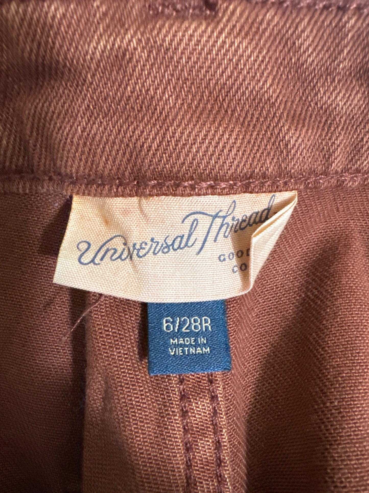 Jeans Wide Leg By Universal Thread In Brown, Size: 6