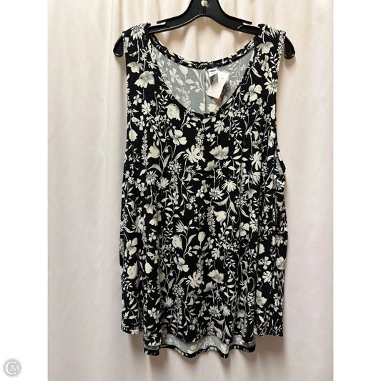 Tank Top By Old Navy In Black & White, Size: Xxl
