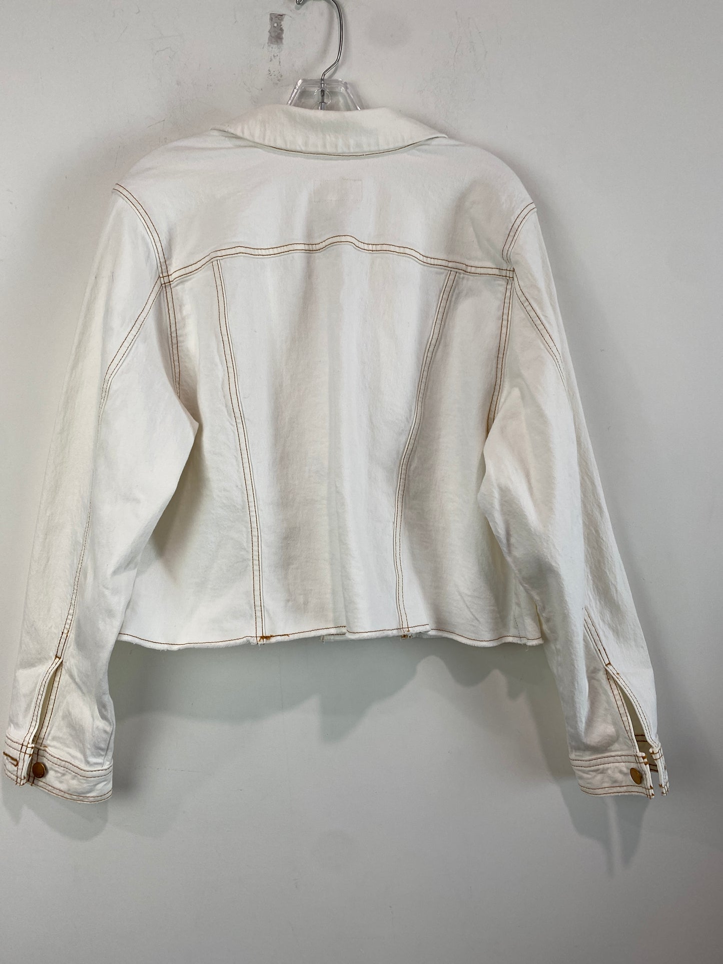 Jacket Denim By Universal Thread In White, Size: Xl