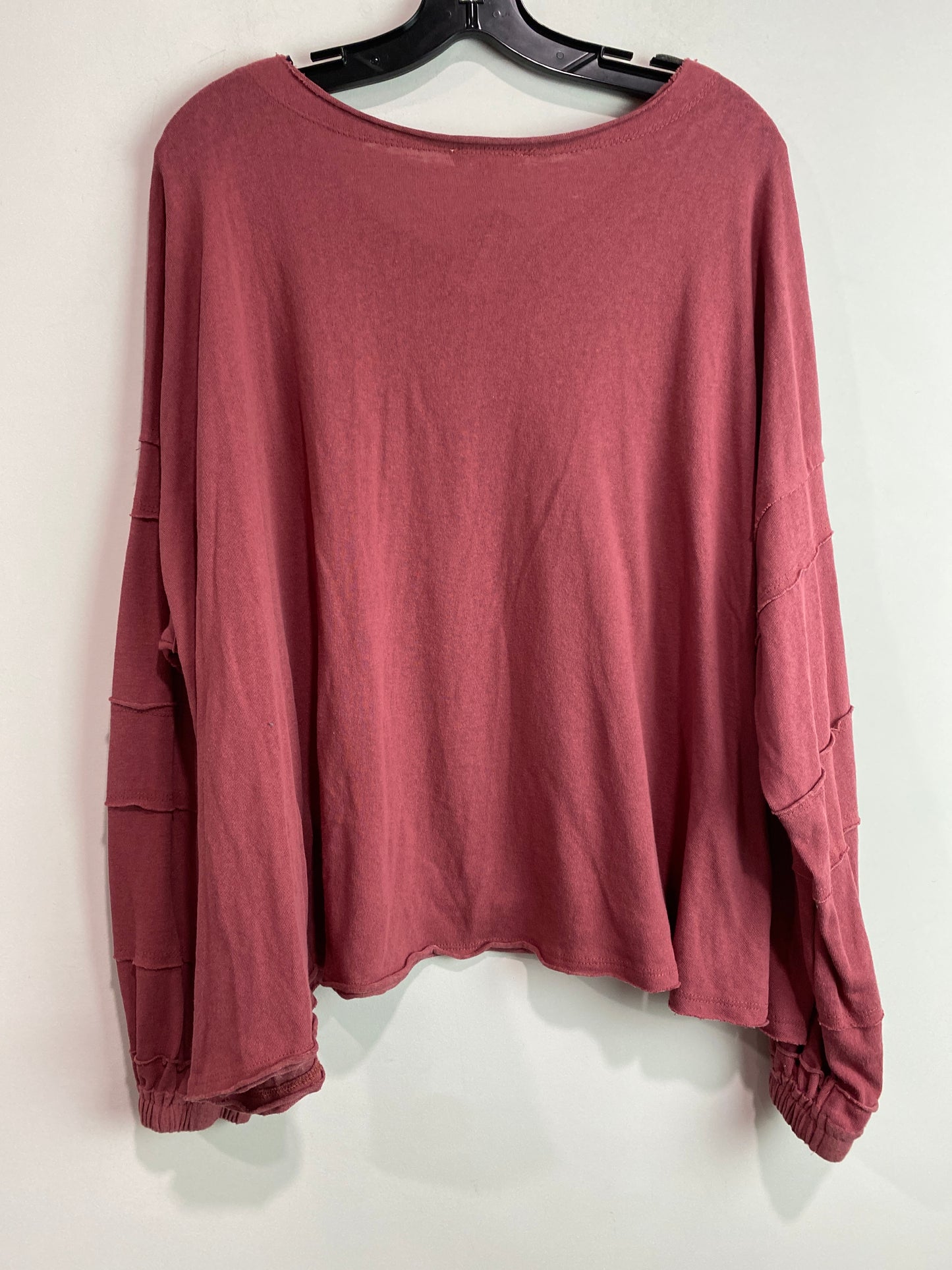 Top Long Sleeve By Easel In Mauve, Size: L