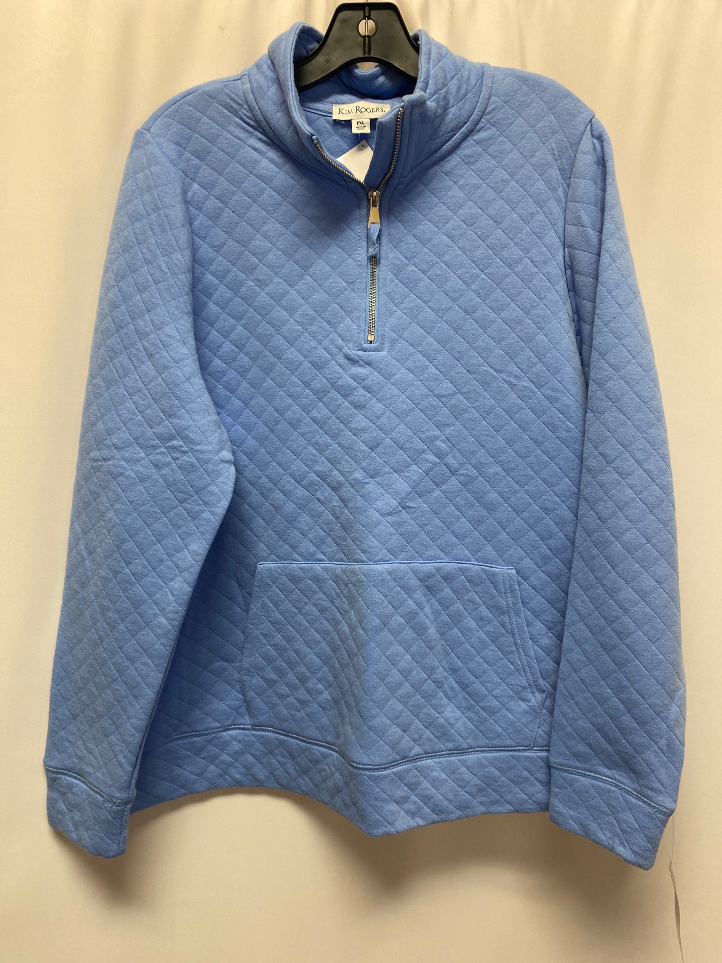 Top Long Sleeve By Kim Rogers In Blue, Size: Petite   Xl