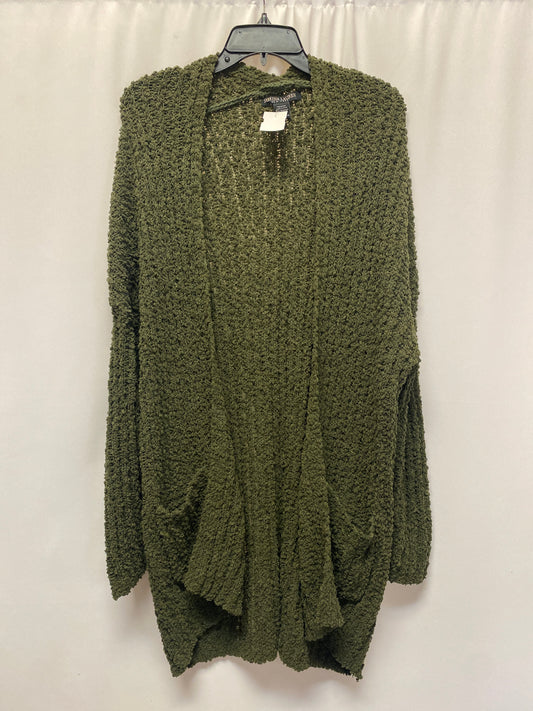 Sweater Cardigan By Clothes Mentor In Green, Size: Xl