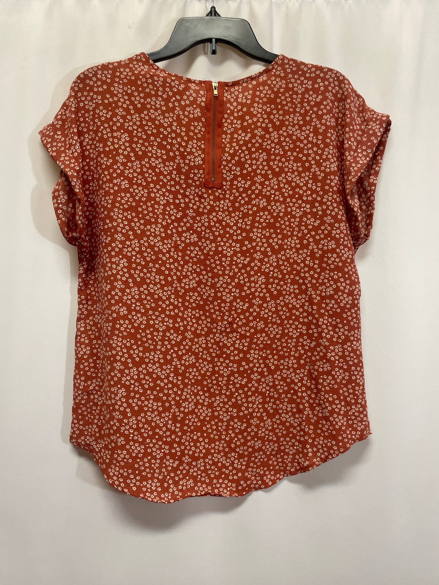 Top Short Sleeve By Hippie Rose In Peach, Size: L