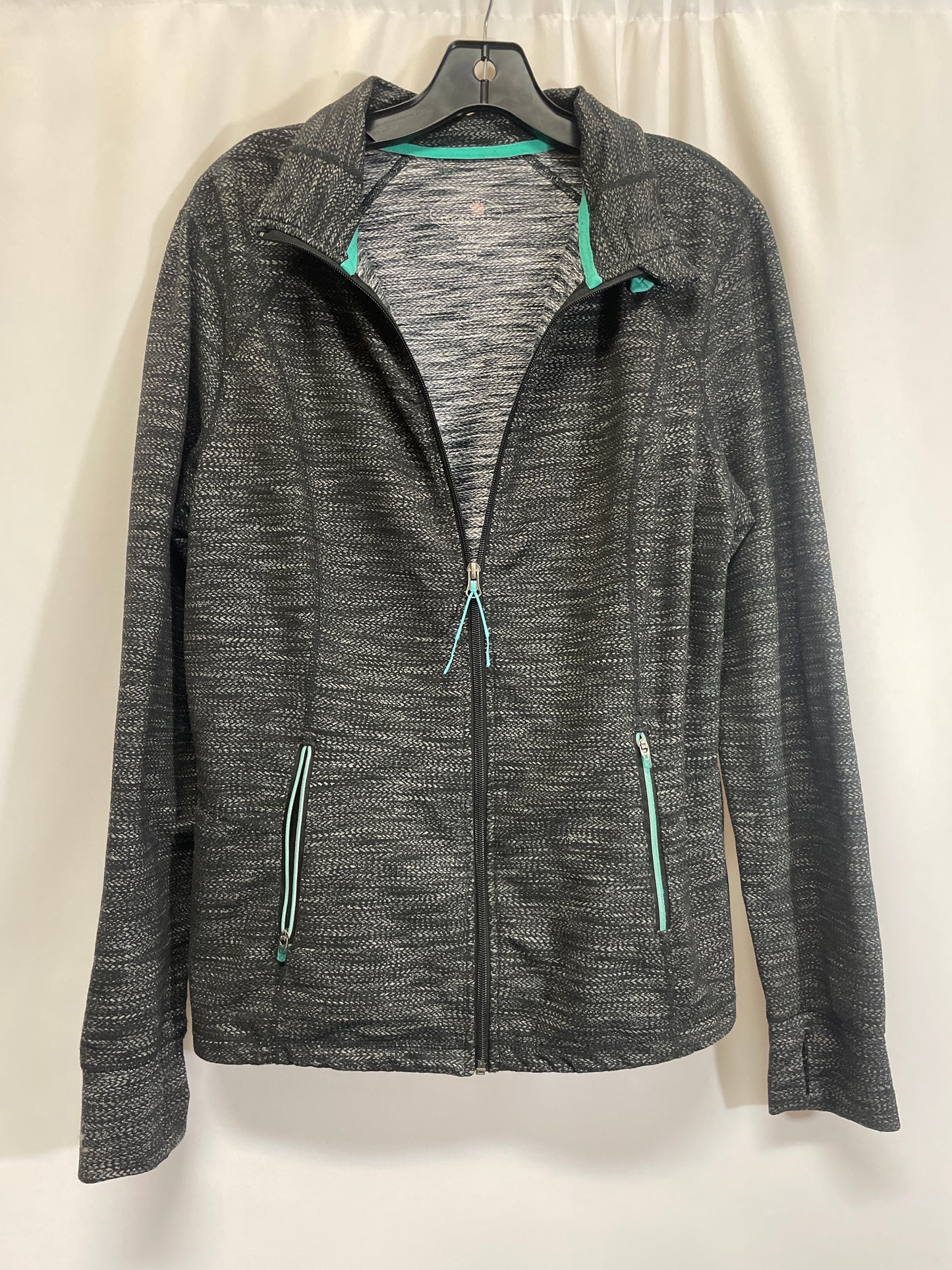 Athletic Jacket By Tangerine In Grey, Size: Xl