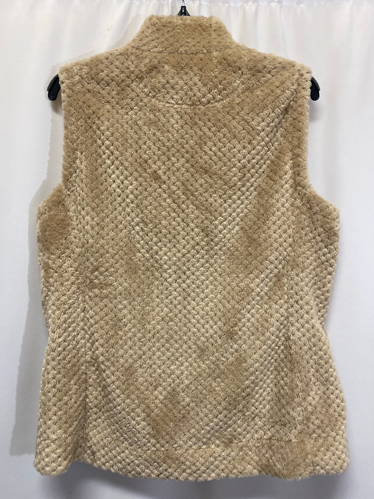 Vest Faux Fur & Sherpa By Calvin Klein In Beige, Size: L