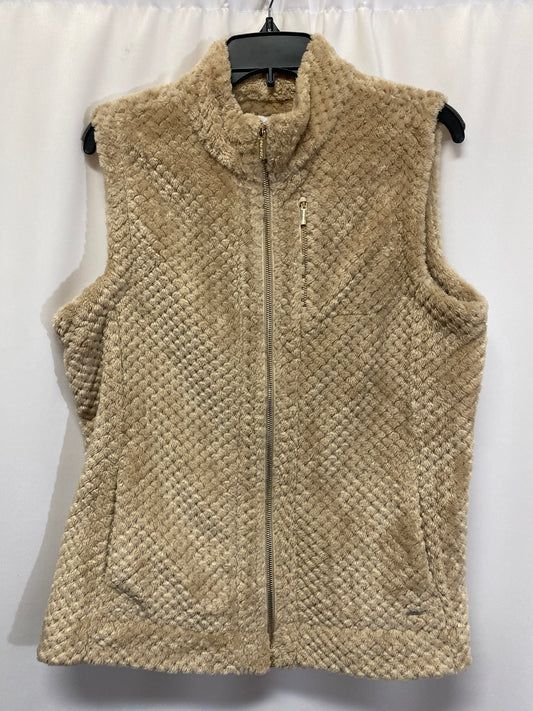 Vest Faux Fur & Sherpa By Calvin Klein In Beige, Size: L