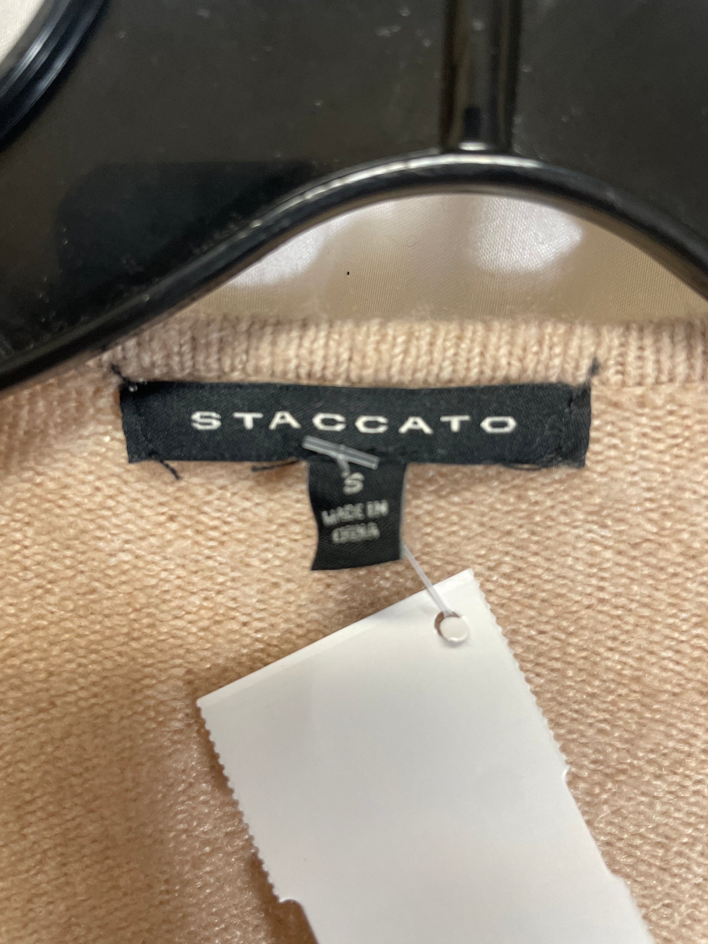 Sweater Cardigan By Staccato In Beige, Size: S