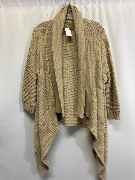 Sweater Cardigan By Peck And Peck In Beige, Size: M