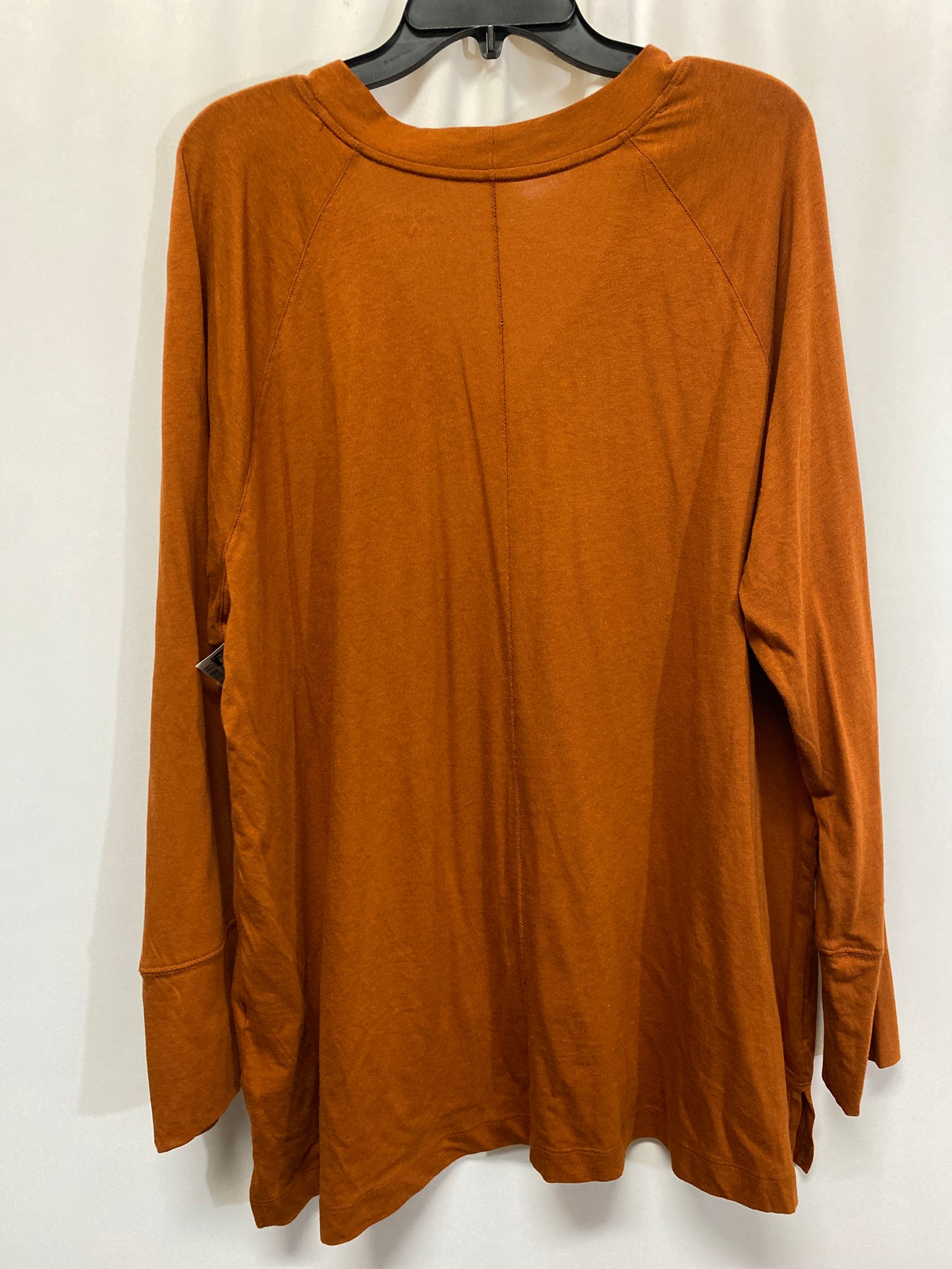 Top Long Sleeve By Ava & Viv In Brown, Size: 3x