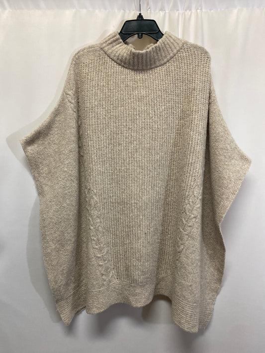 Poncho By Time And Tru In Beige, Size: Xl