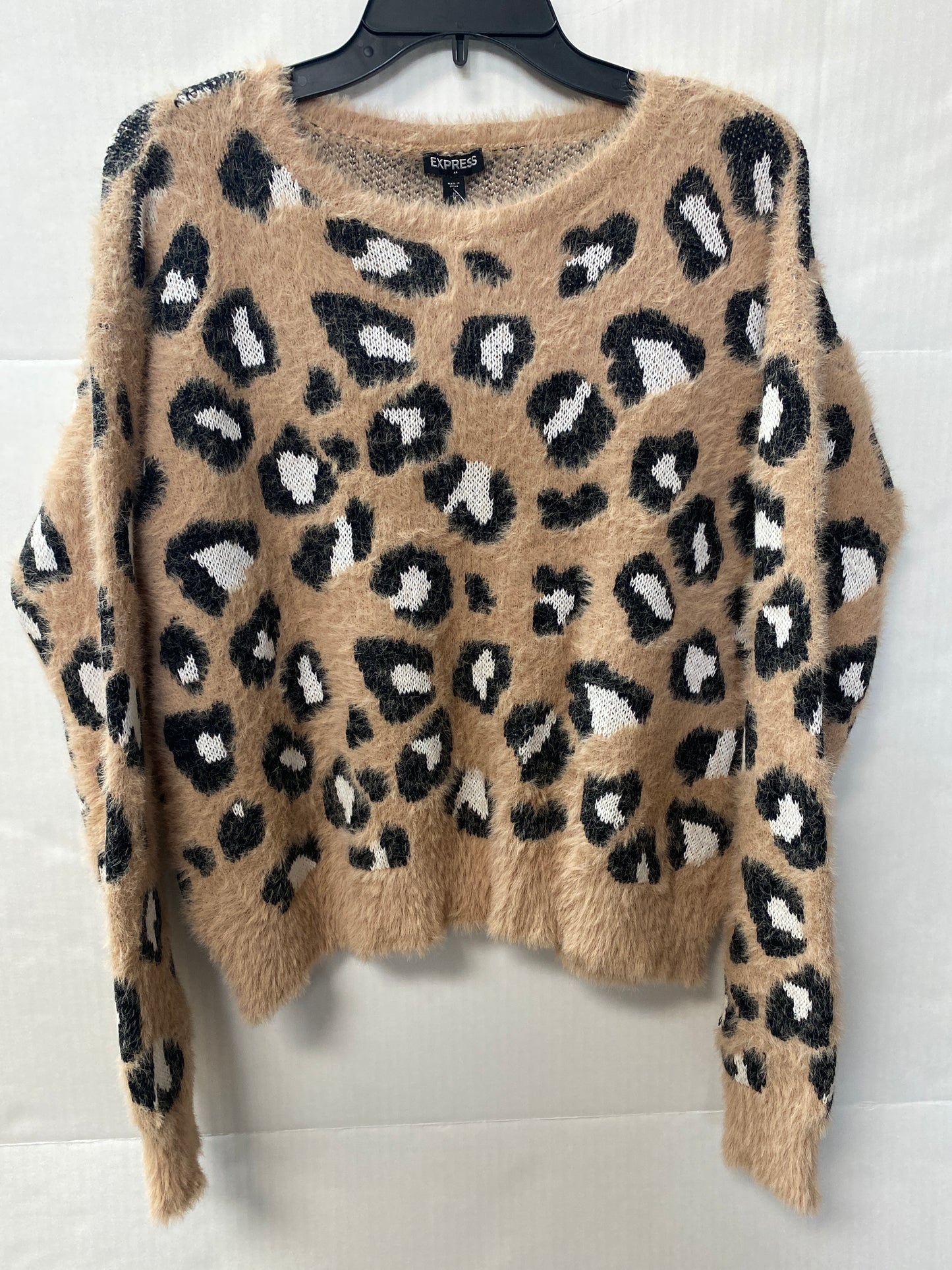 Sweater By Express In Animal Print, Size: M