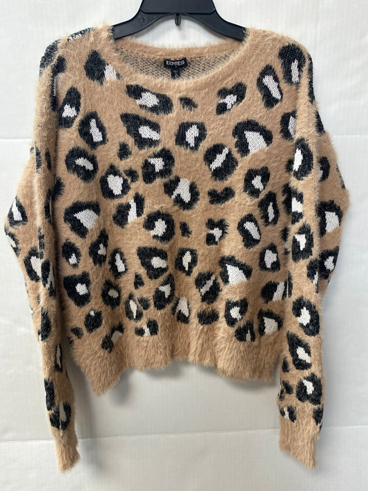 Sweater By Express In Animal Print, Size: M