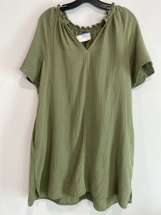 Dress Casual Midi By Old Navy In Green, Size: L