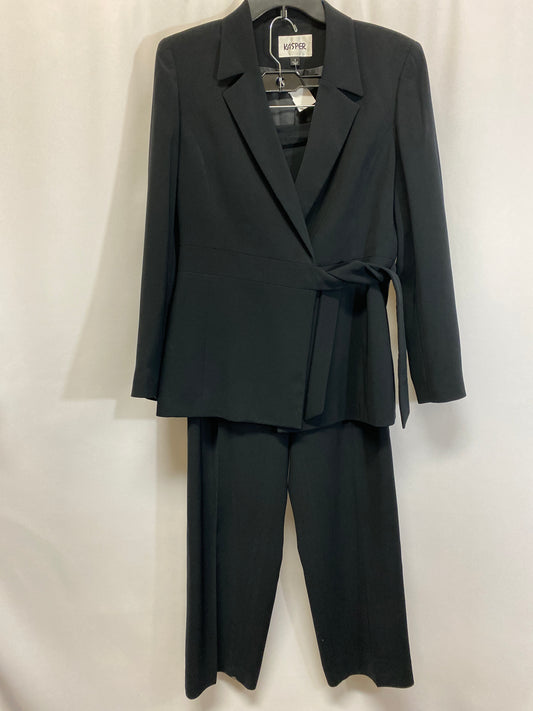 Pants Suit 2pc By Kasper In Black, Size: M