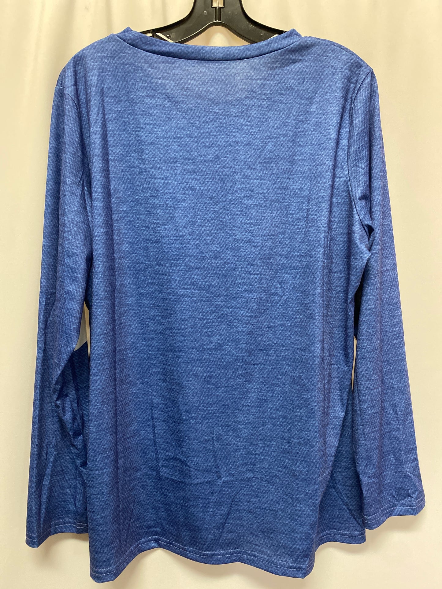 Top Long Sleeve By Cmf In Blue, Size: Xl