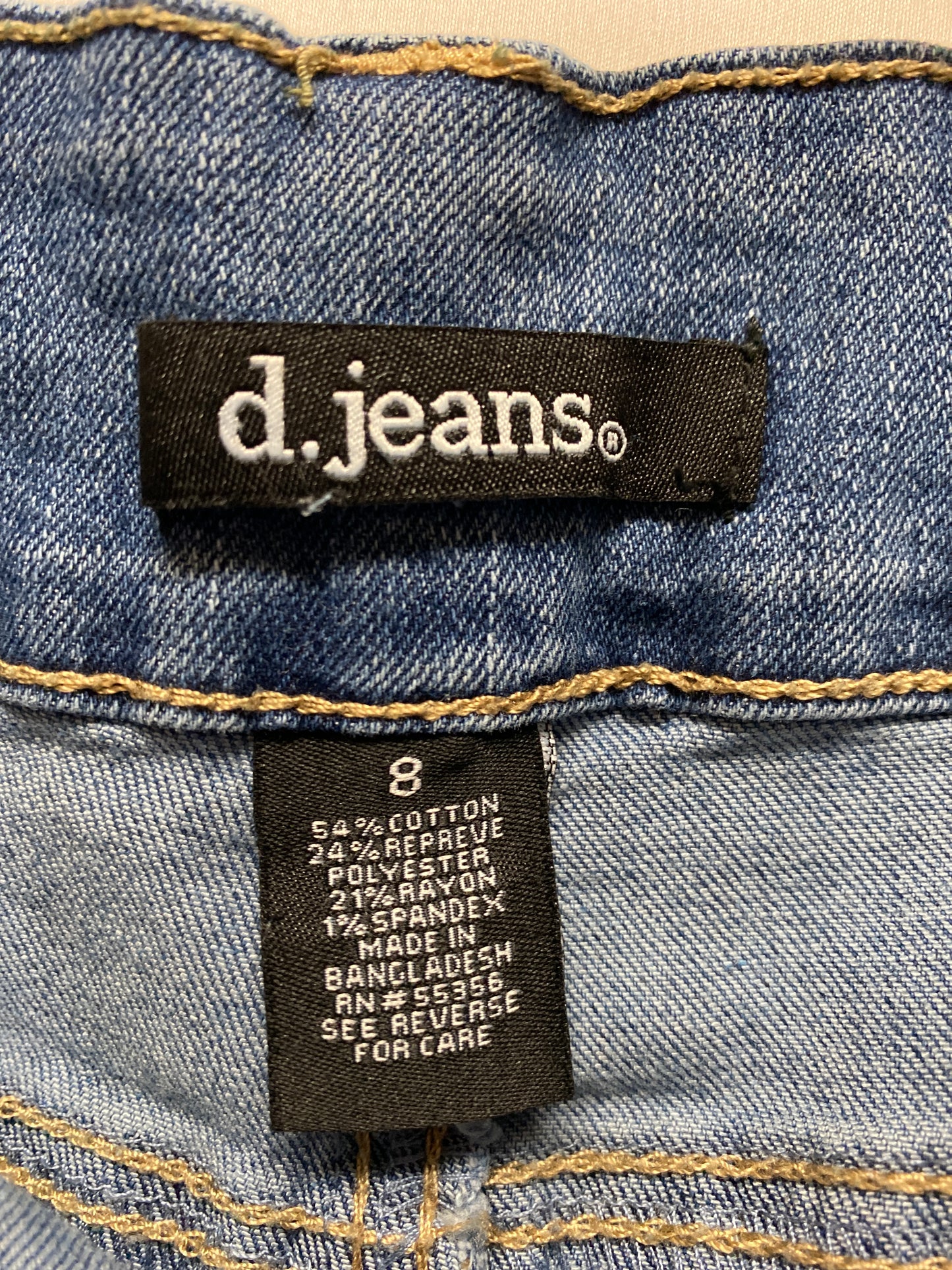 Shorts By D Jeans In Blue Denim, Size: 8