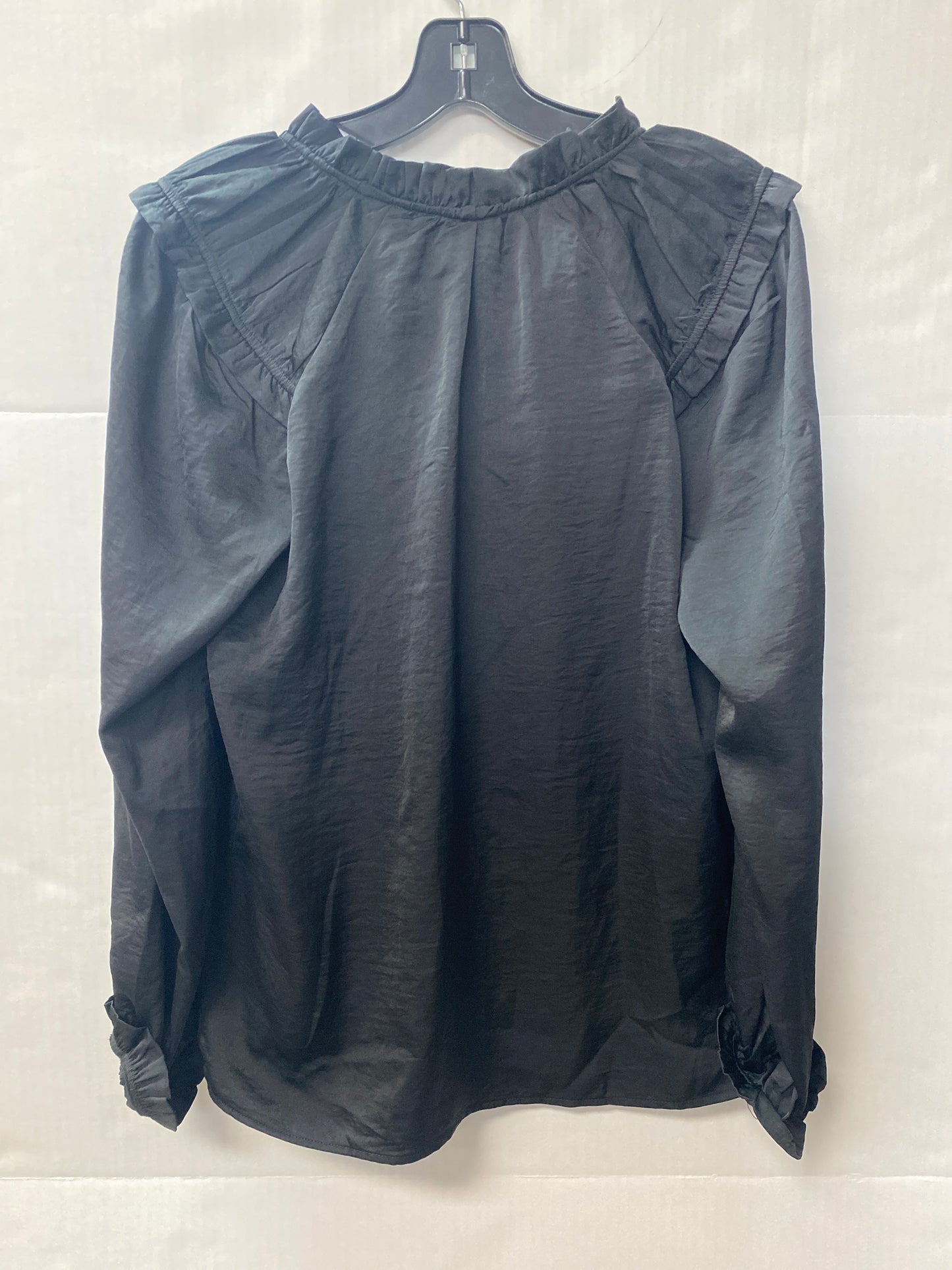 Top Long Sleeve By Knox Rose In Black, Size: S