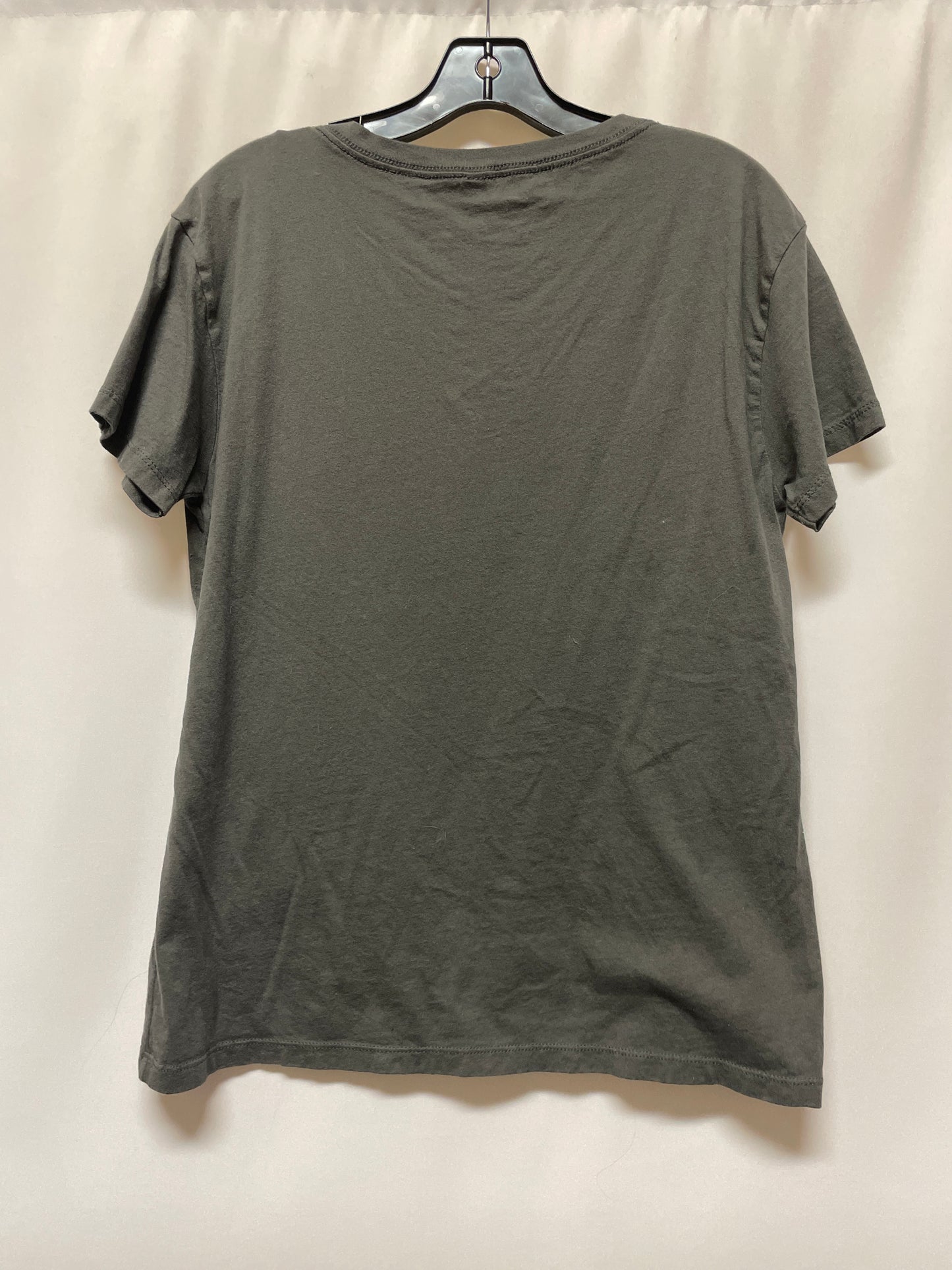 Top Short Sleeve By Next Level In Grey, Size: L