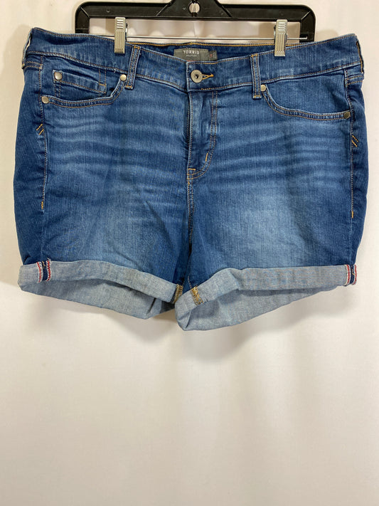 Shorts By Torrid In Blue Denim, Size: 18