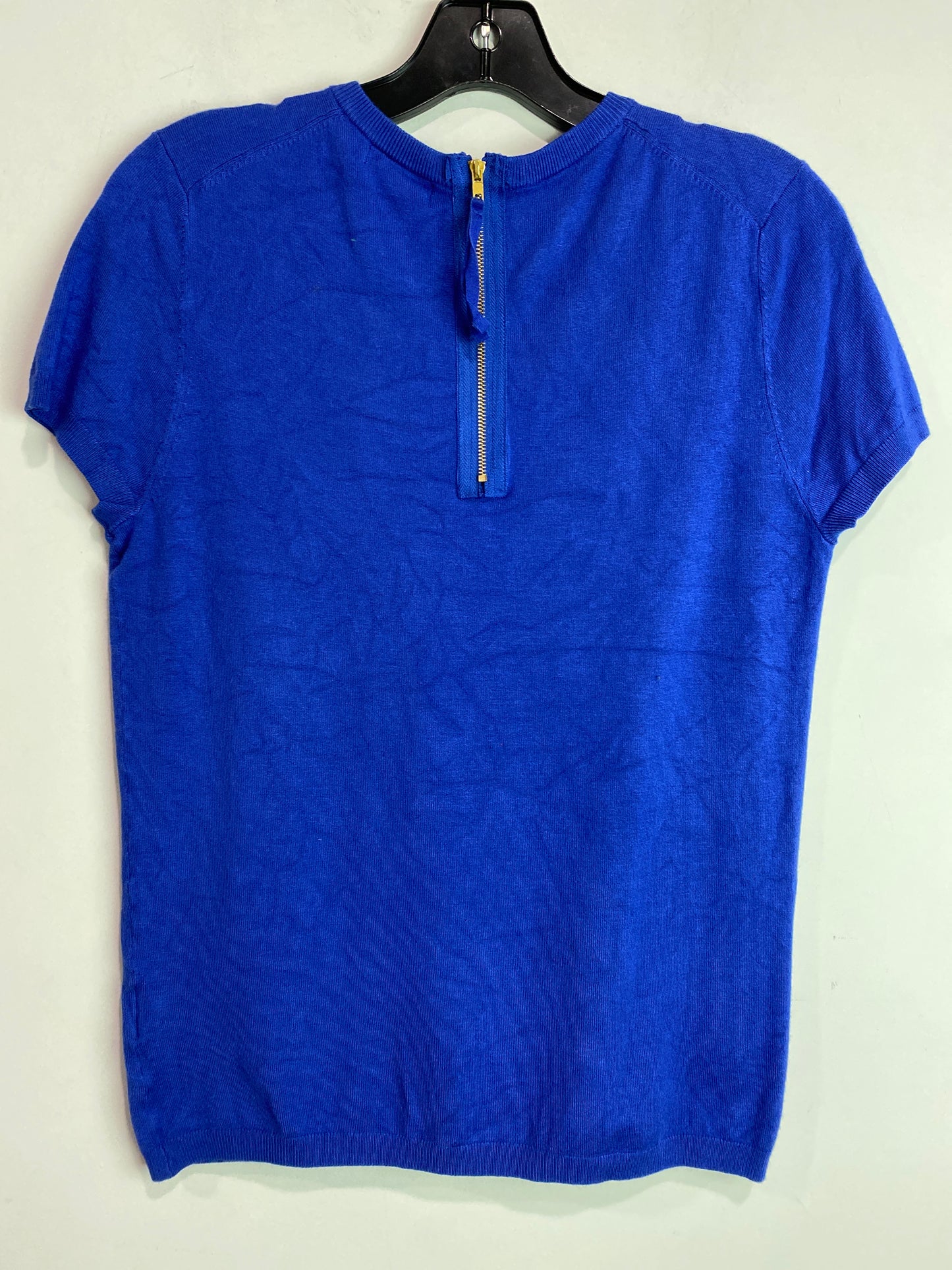 Top Short Sleeve By Premise In Blue, Size: M