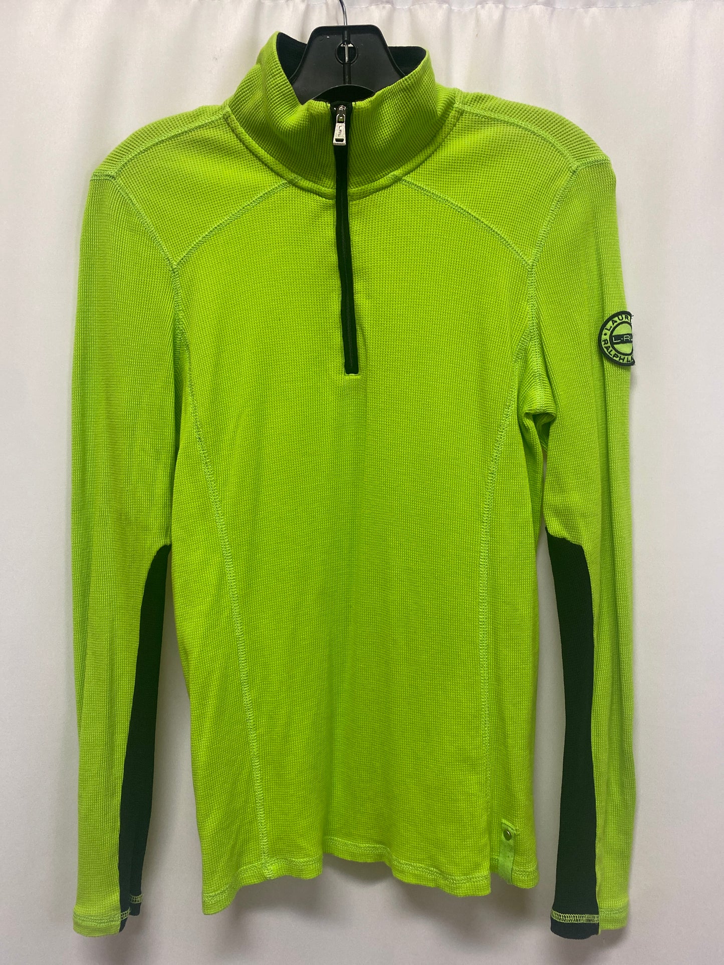 Athletic Sweatshirt Collar By Lauren By Ralph Lauren In Green, Size: M