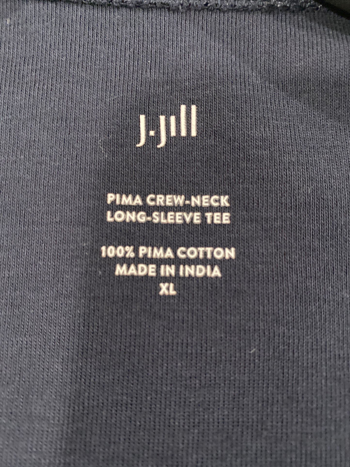 Top Long Sleeve By J. Jill In Navy, Size: Xl