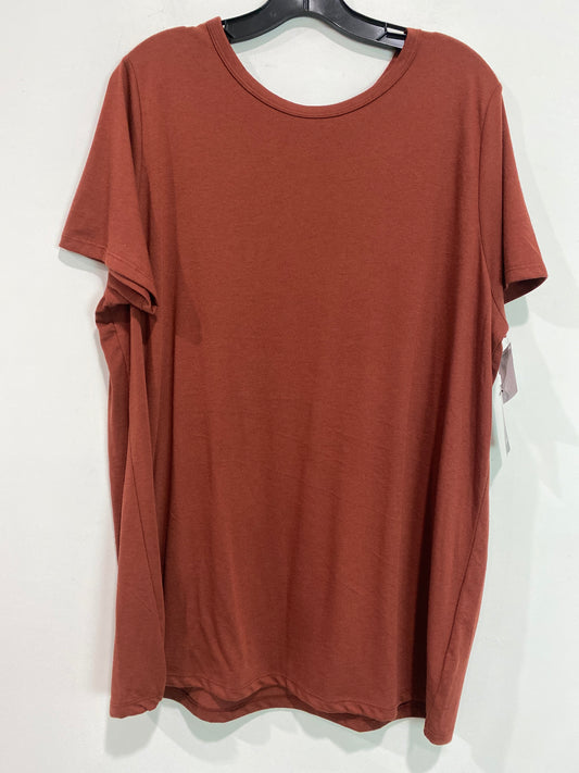 Top Short Sleeve By Torrid In Brown, Size: 2x