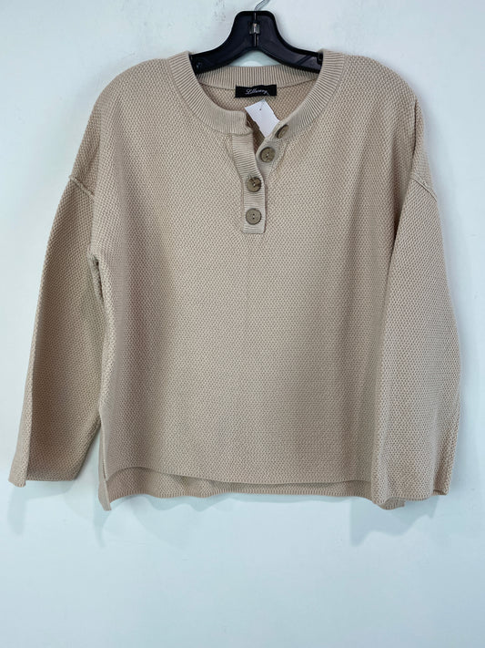 Top Long Sleeve By Clothes Mentor In Beige, Size: S