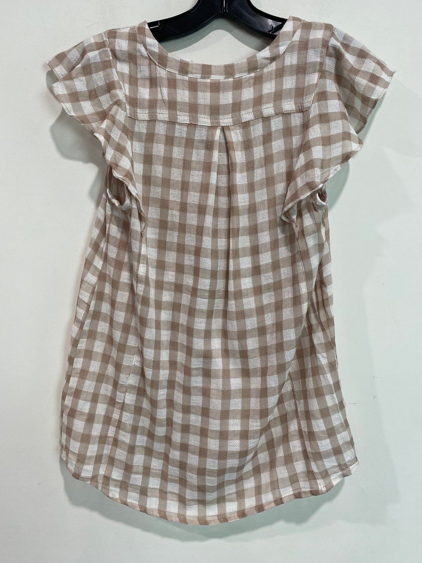 Top Short Sleeve By Matilda Jane In Beige, Size: S