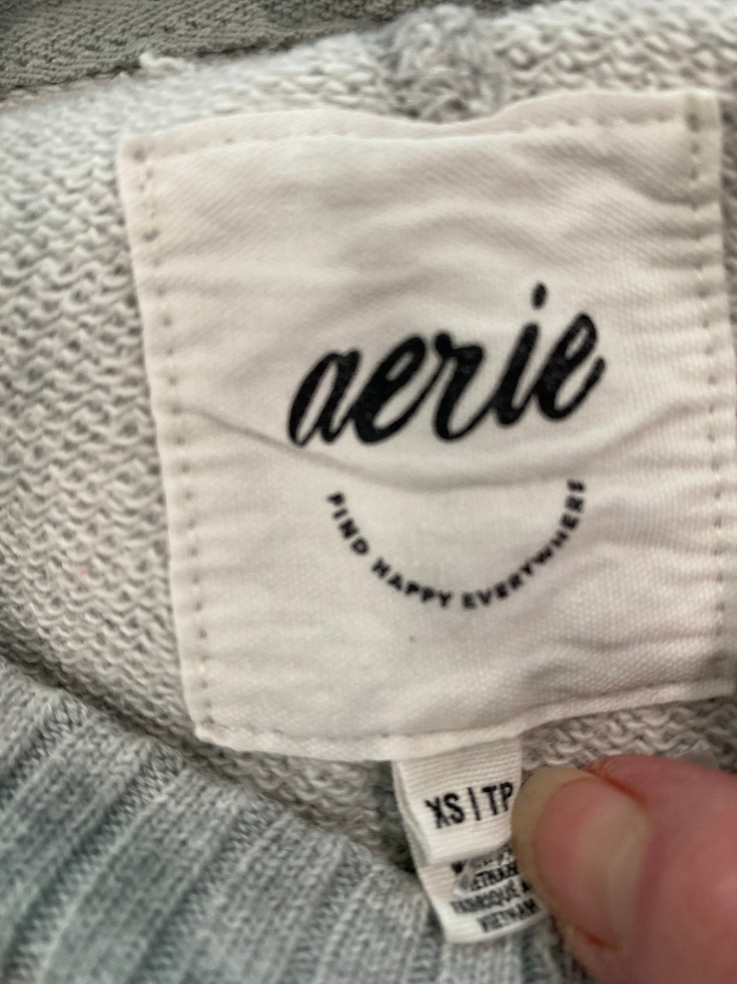 Sweatshirt Crewneck By Aerie In Grey, Size: Xs