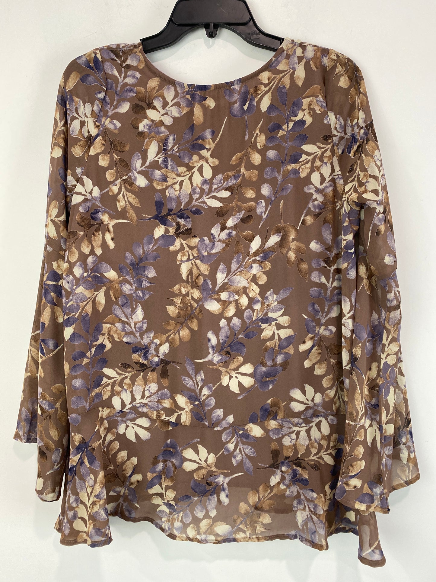 Top Long Sleeve By By Together In Purple, Size: S