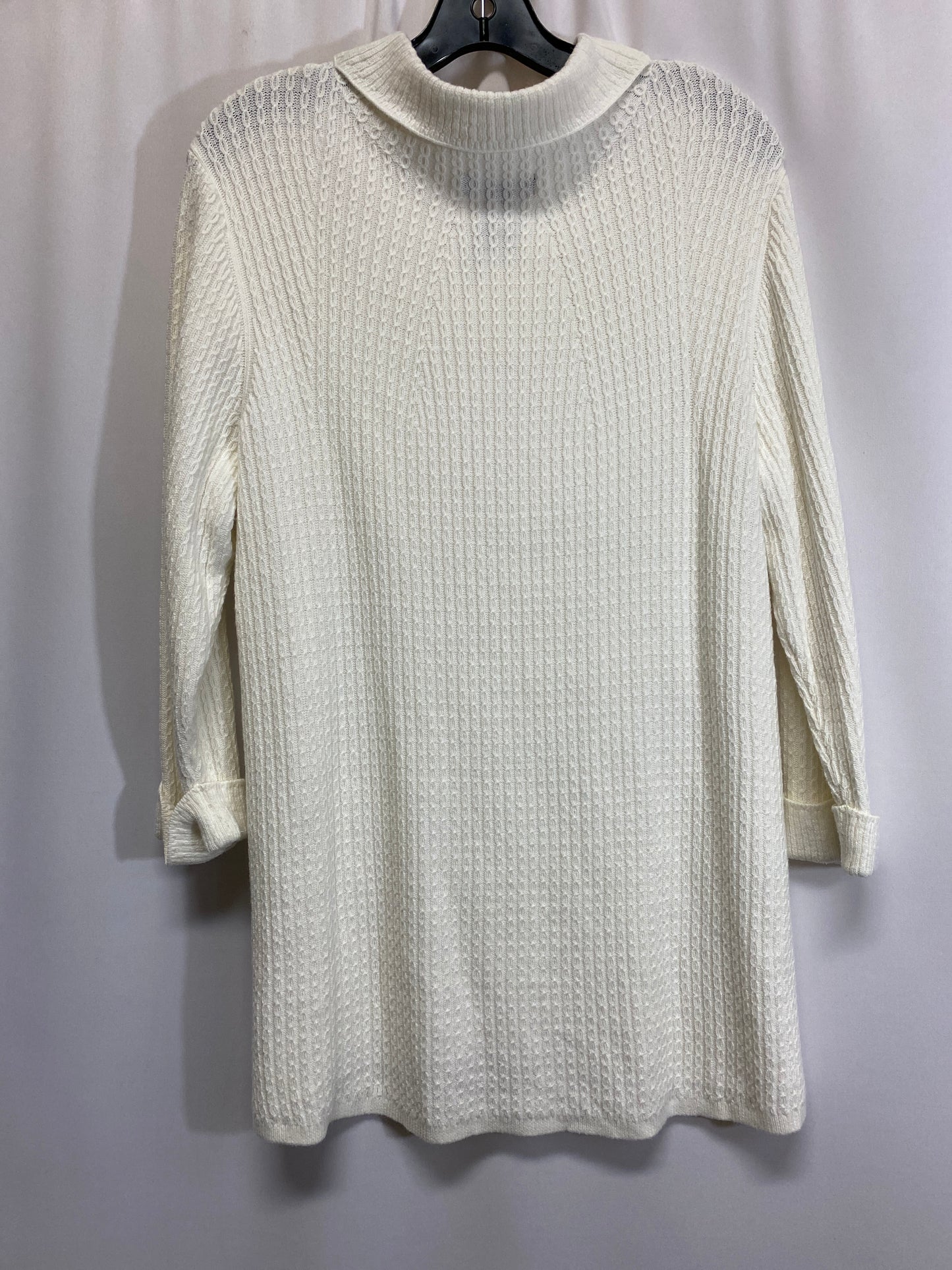 Sweater By Lands End In White, Size: L