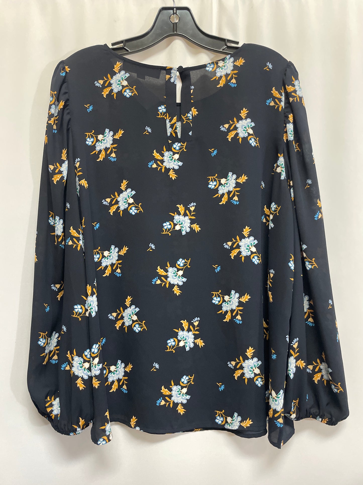 Top Long Sleeve By Loft In Navy, Size: L