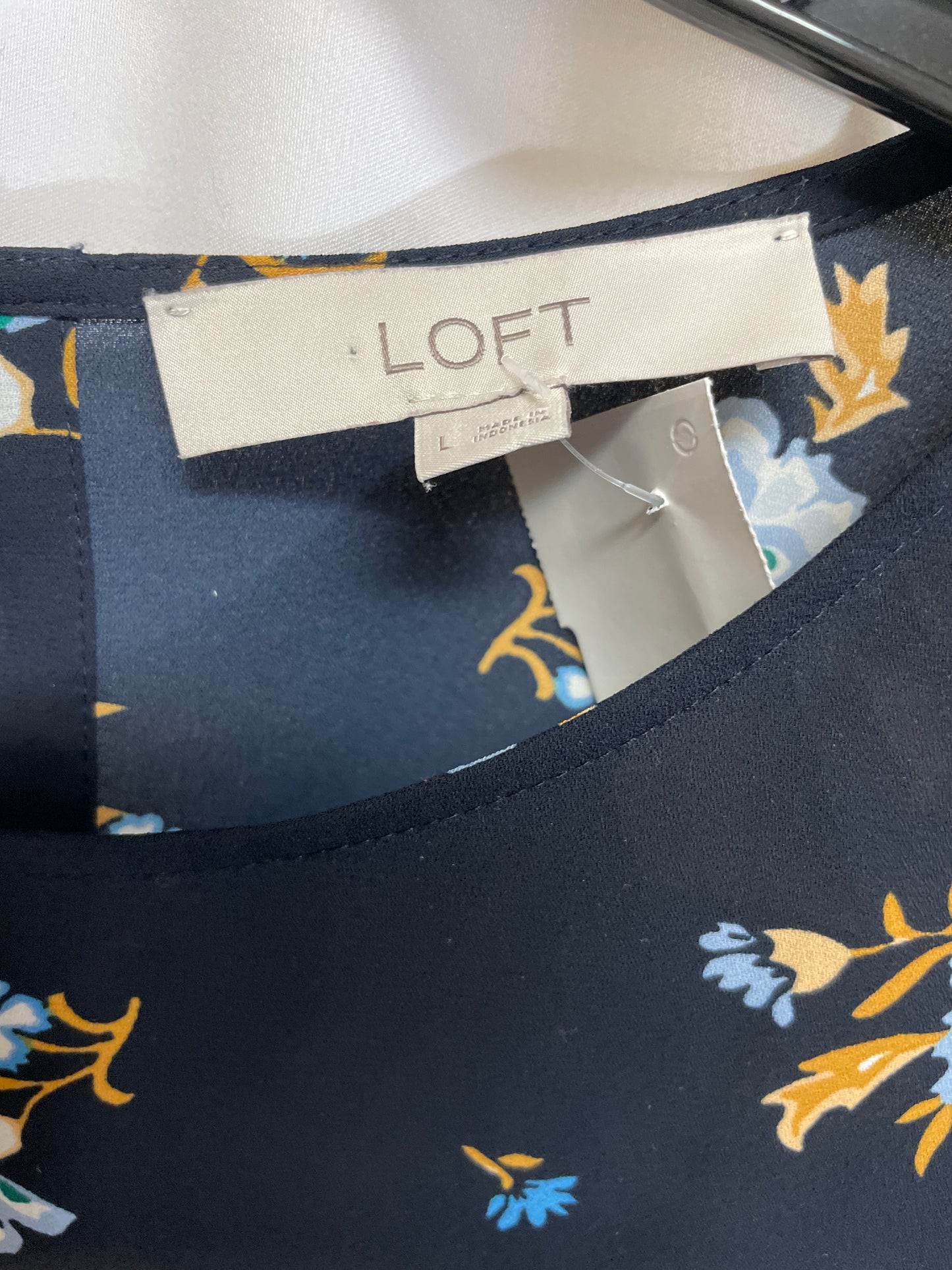 Top Long Sleeve By Loft In Navy, Size: L