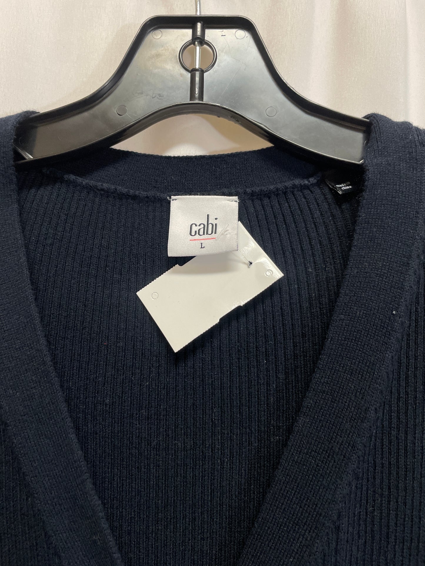 Sweater Cardigan By Cabi In Navy, Size: L