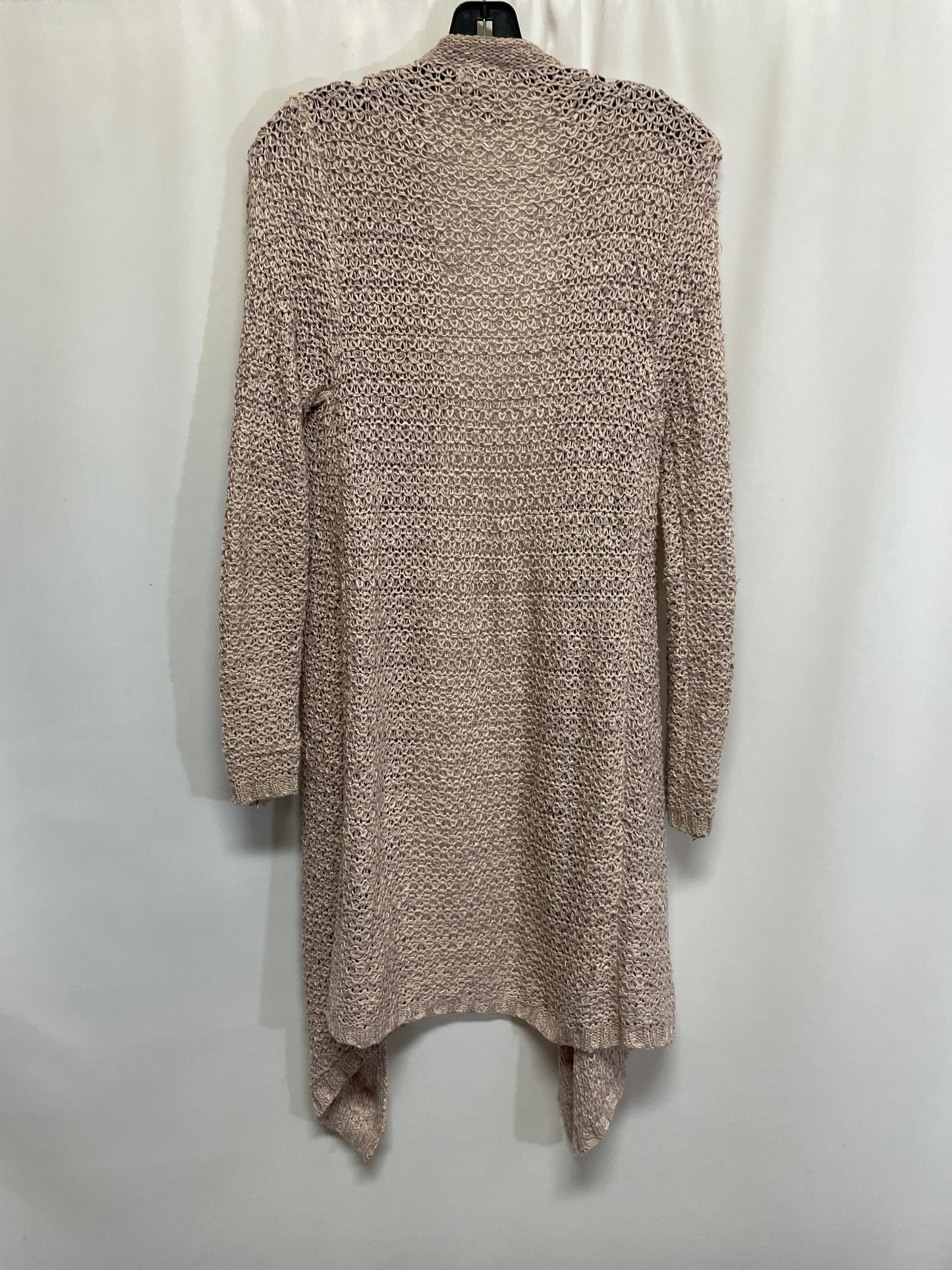 Sweater Cardigan By Solutions In Mauve, Size: L