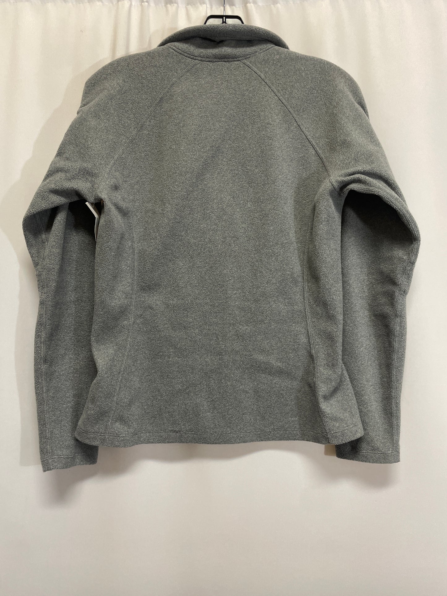 Jacket Fleece By Eddie Bauer In Grey, Size: S