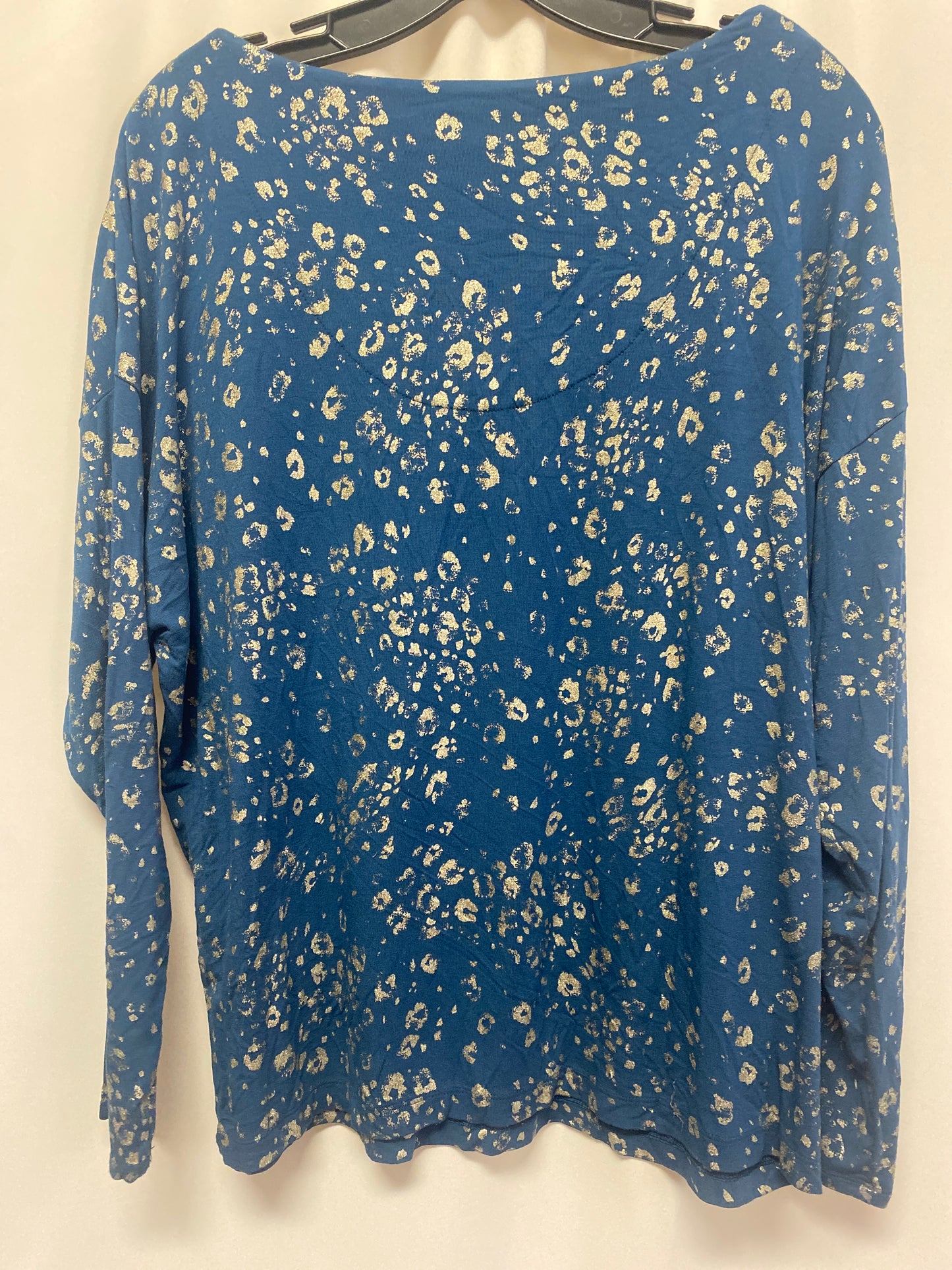 Top Long Sleeve By Chicos In Blue, Size: L