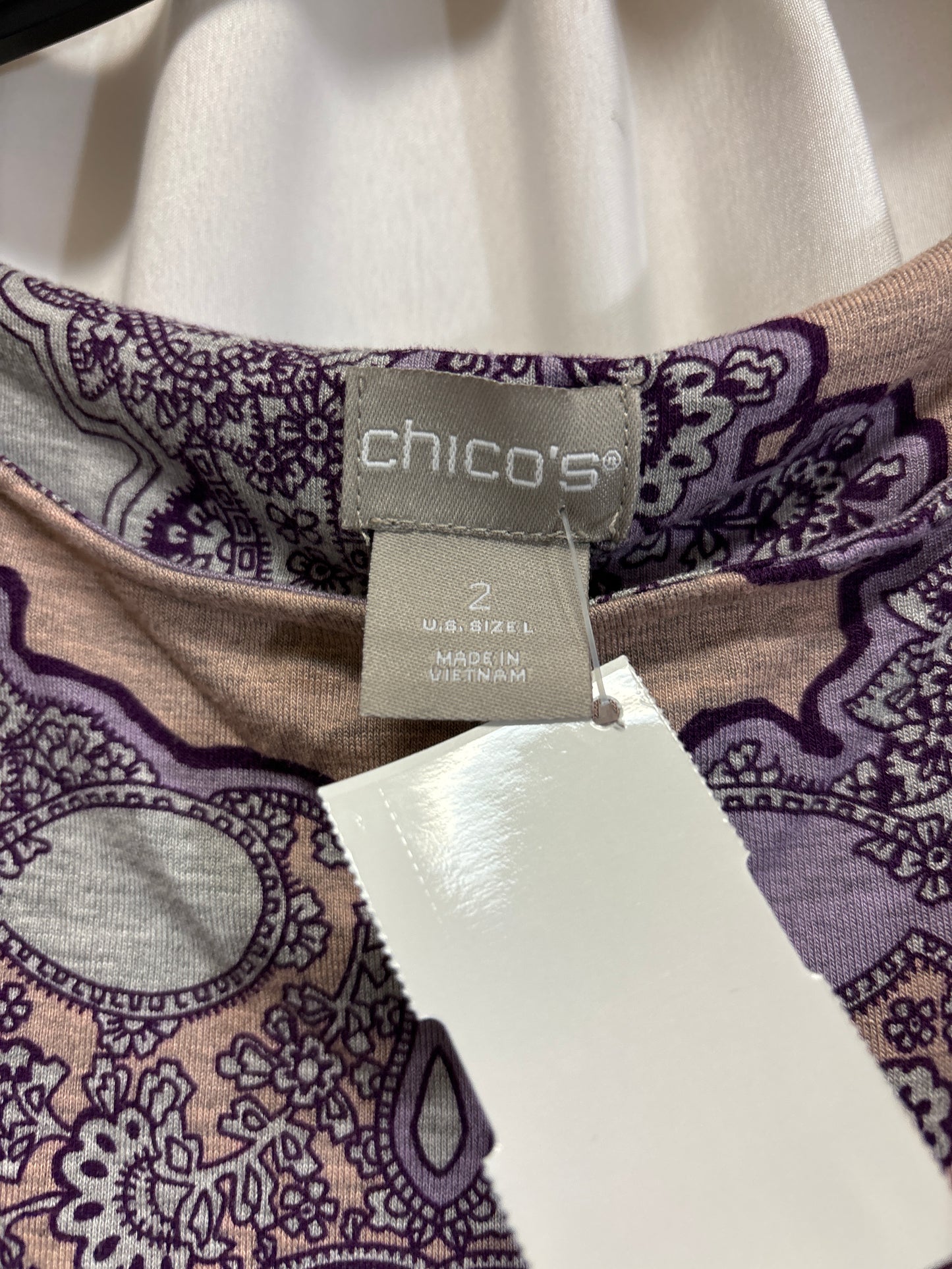 Top Long Sleeve By Chicos In Purple, Size: L