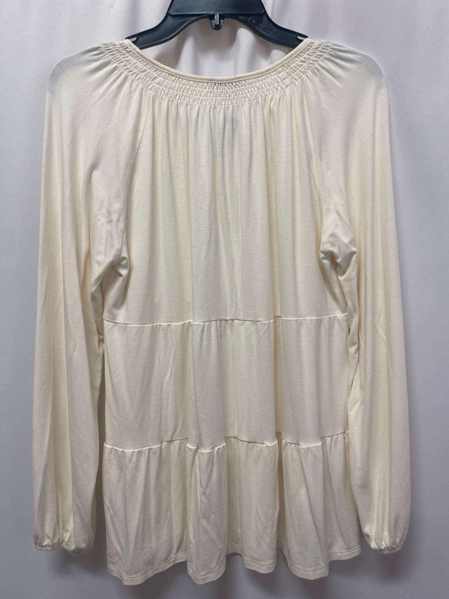 Top Long Sleeve By Wonderly In Cream, Size: M