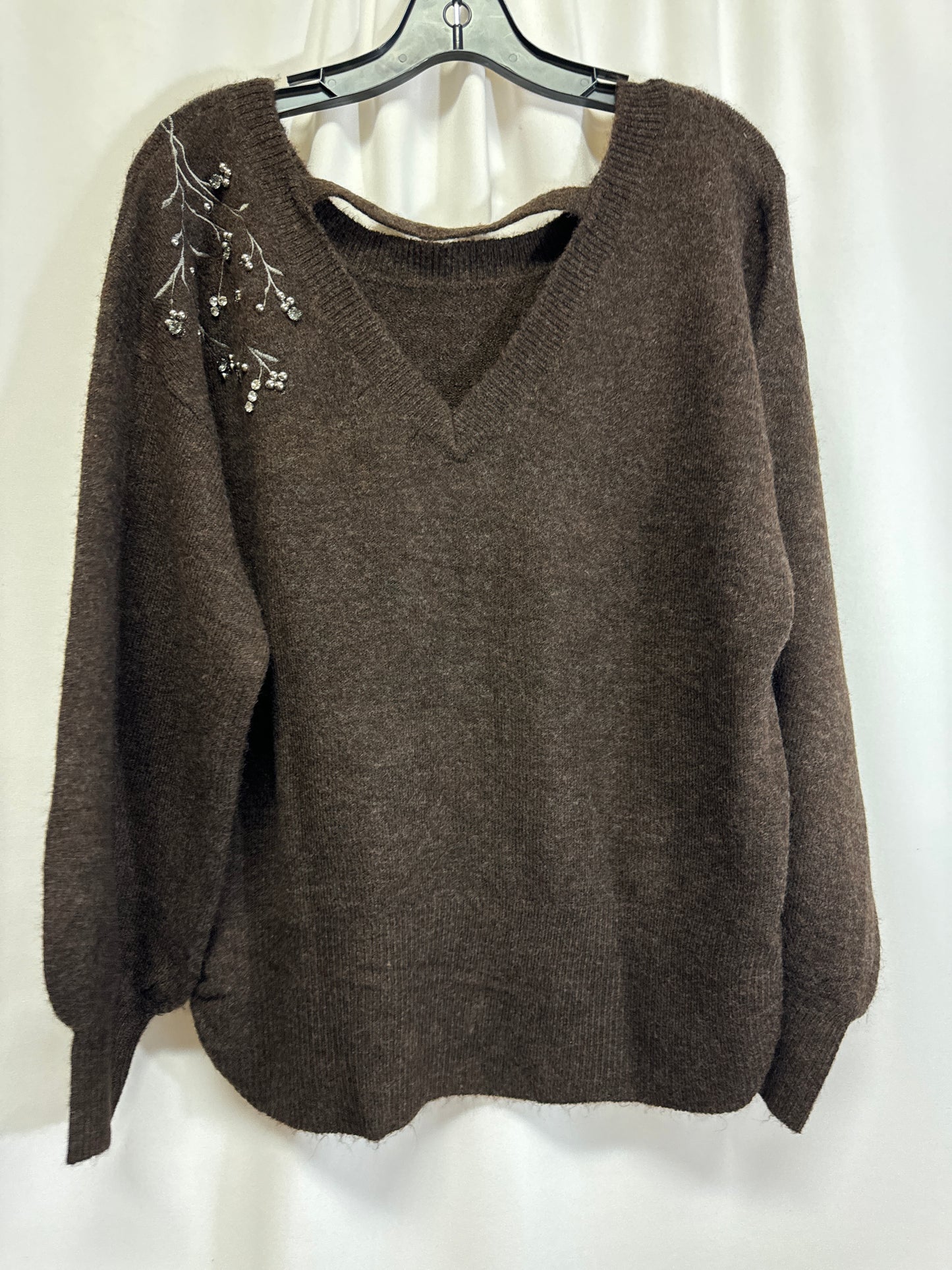 Sweater By Democracy In Brown, Size: L