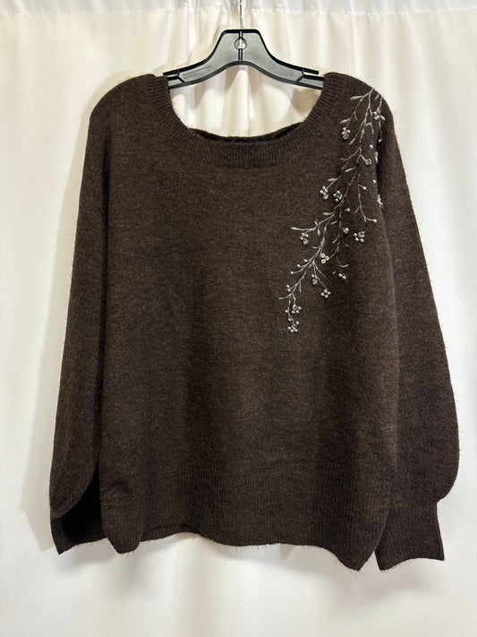 Sweater By Democracy In Brown, Size: L