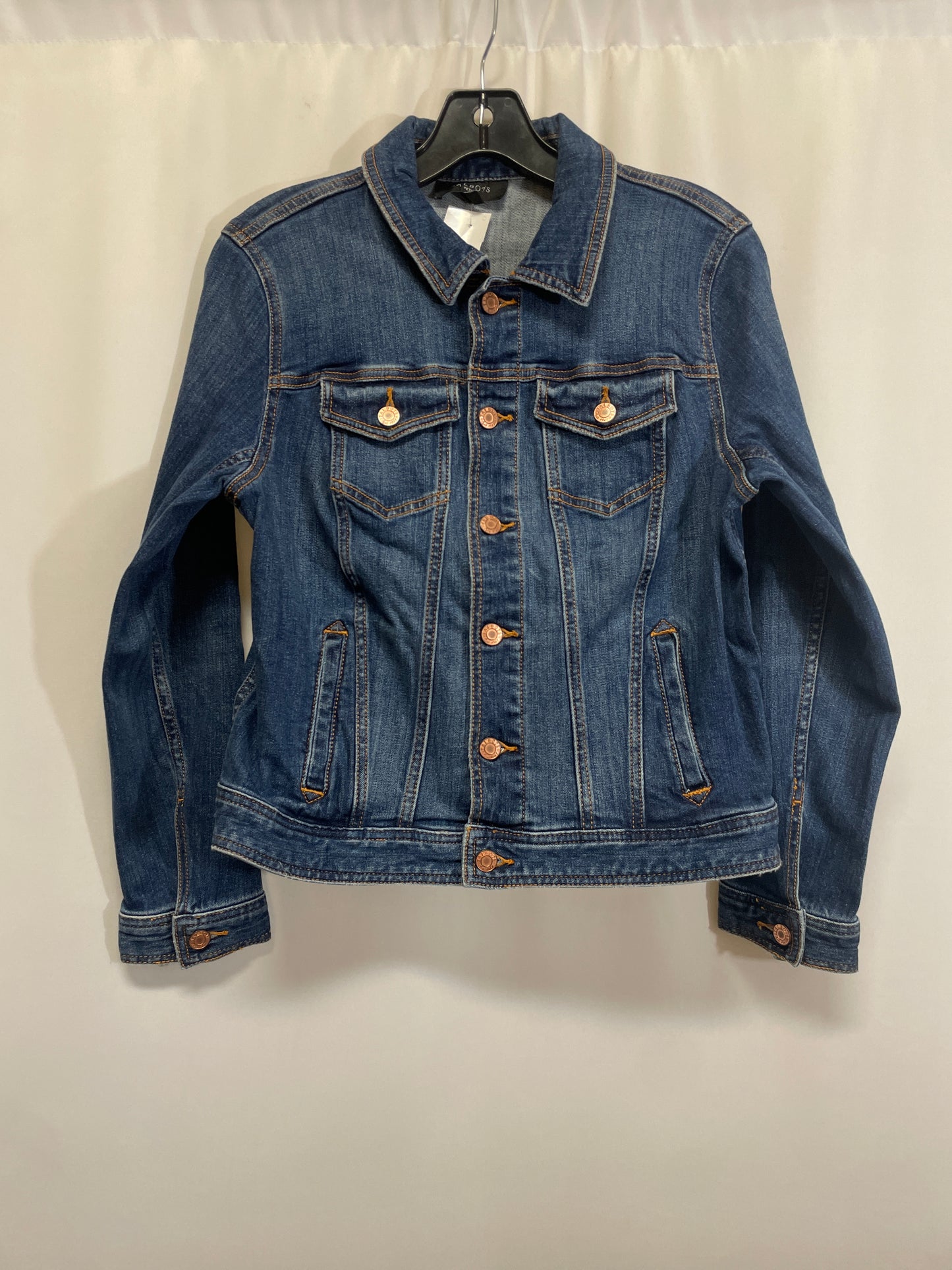 Jacket Denim By Talbots In Blue Denim, Size: Petite  M