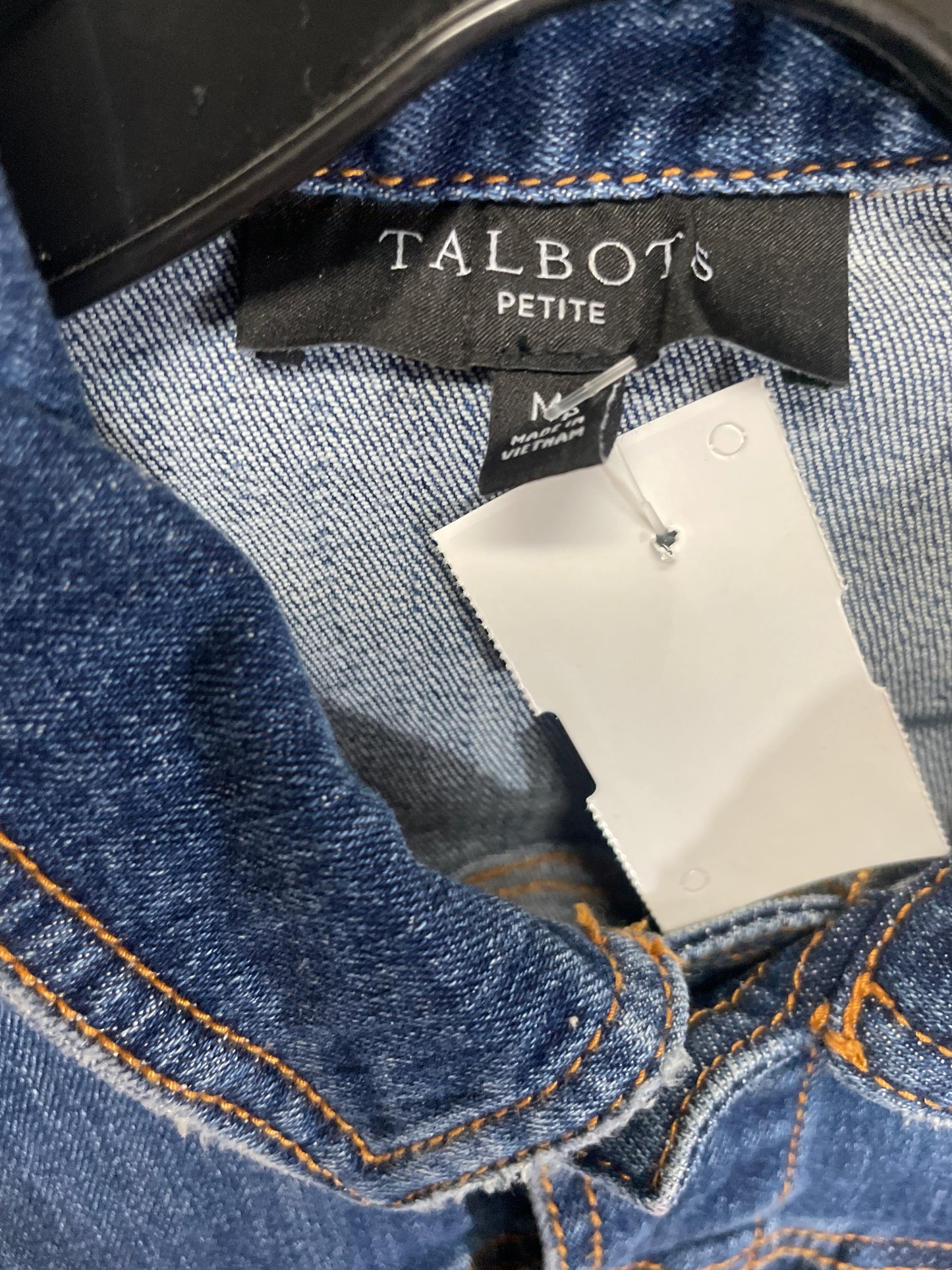 Jacket Denim By Talbots In Blue Denim, Size: Petite  M