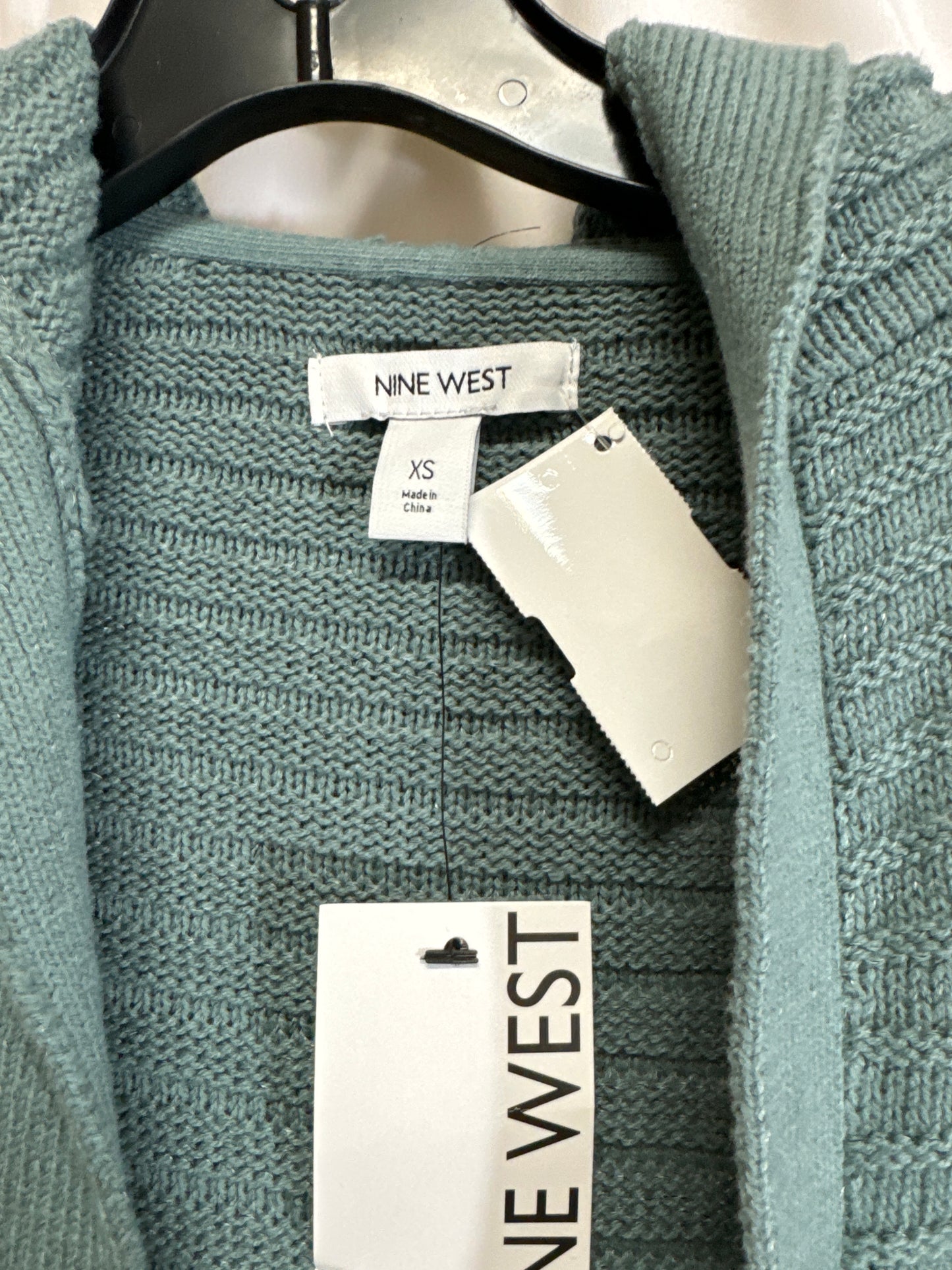 Cardigan By Nine West In Green, Size: Xs